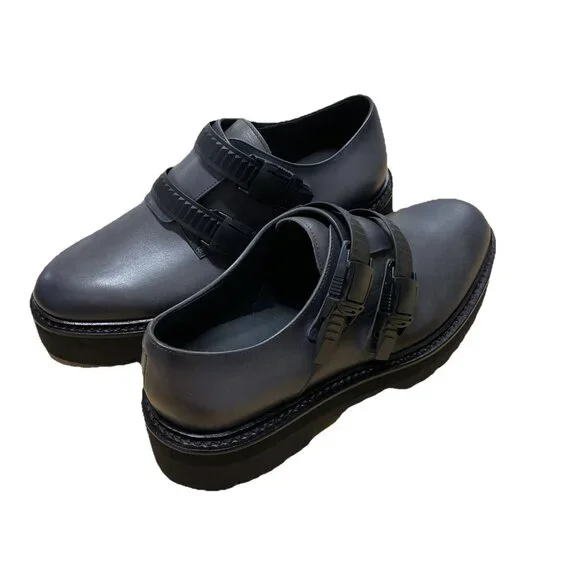 HUGO BOSS Men’s Dark Grey Adjustable Buckle Closure Massive Loafers Size 7 EU 40 HUGO BOSS Loafer Gray Casual Shoes for Men for sale | eBay main image 2